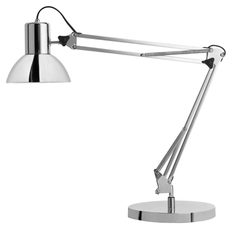 UNiLUX LED desk lamp SUCCESS 80, clamp/base, chrome, 11.3W